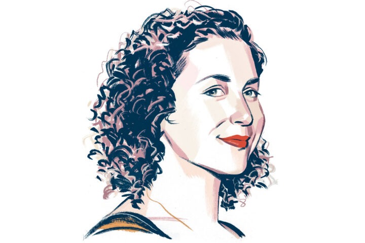 Maria Popova ilustrada por by Jillian Tamaki para o site The New York Times
